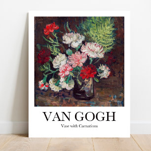 Vas med nejlikor av Vincent van Gogh Poster