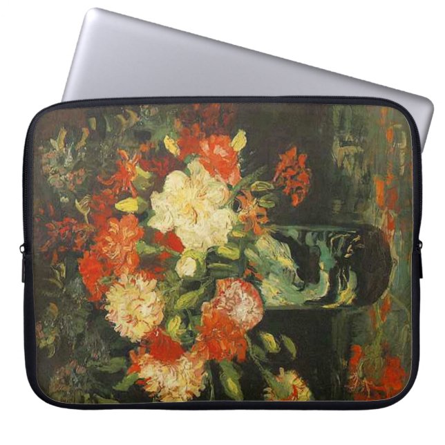 Vas med nejlikor, Vincent van Gogh Laptop Sleeve (Framsidan)