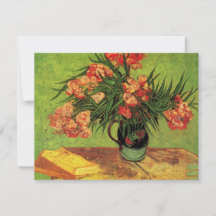 Vas med oleander och böcker av Vincent van Gogh