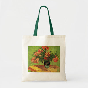 Vas med oleander och böcker av Vincent van Gogh Tygkasse