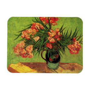 Vas med Oleanders och Bokar av Vincent van Gogh Magnet
