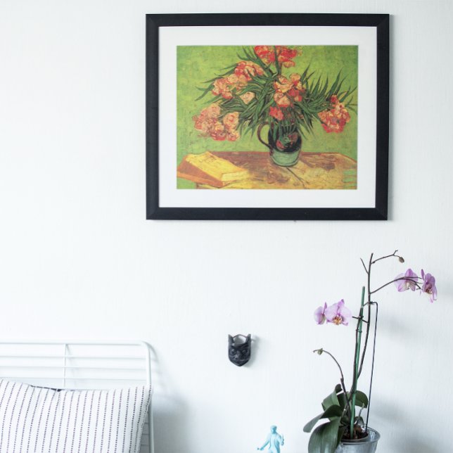 Vas med Oleanders och Bokar av Vincent van Gogh Poster (Skapare uppladdad)
