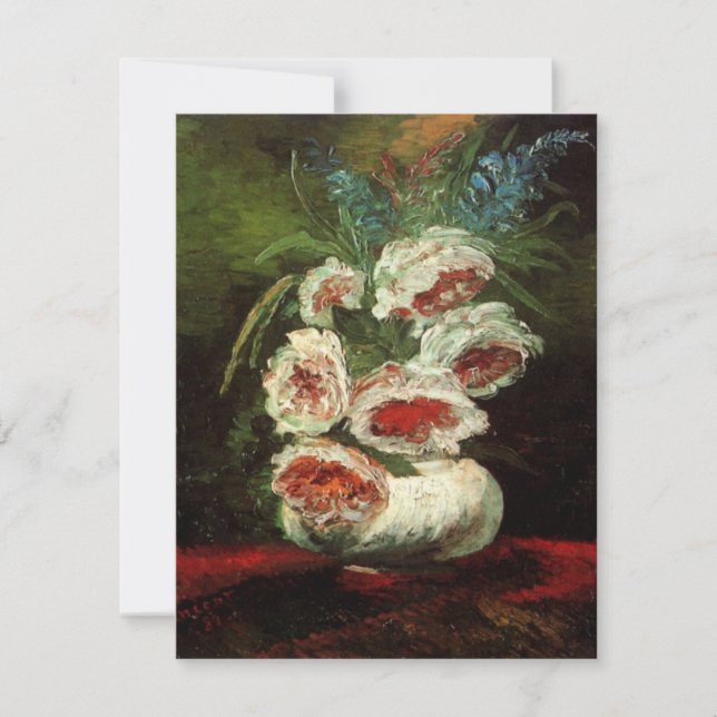Vas med Peonies av Vincent van Gogh (Framsida)