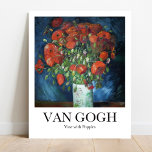 Vas med Poppies från Vincent van Gogh Poster<br><div class="desc">Vincent van Goghs Vas med Poppies (1886) berömd</div>