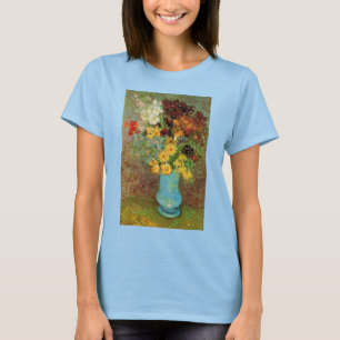 Vas med prästkragar och anemoneblommor av Vincent T-shirt
