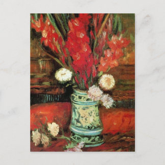 Vas med Red Gladioli, Van Gogh Fine Art Vykort