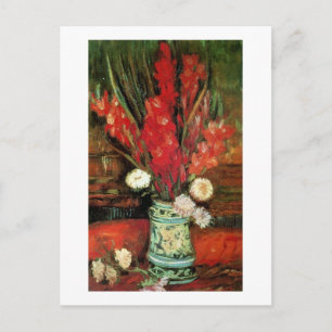Vas med Red Gladioli, Van Gogh Fine Art Vykort