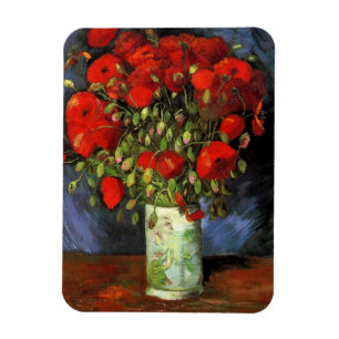 Vas med Red Poppies av Vincent van Gogh Magnet