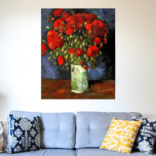 Vas med Red Poppies av Vincent van Gogh Poster
