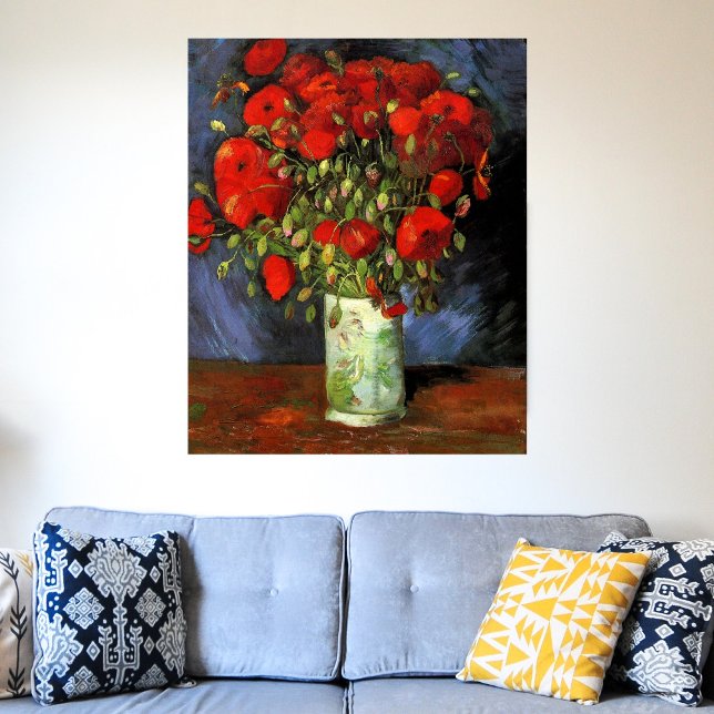 Vas med Red Poppies av Vincent van Gogh Poster (Skapare uppladdad)