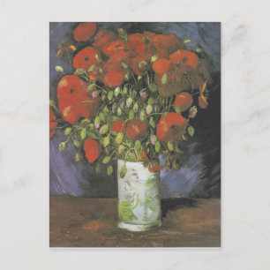 Vas med Red Poppies av Vincent van Gogh Vykort