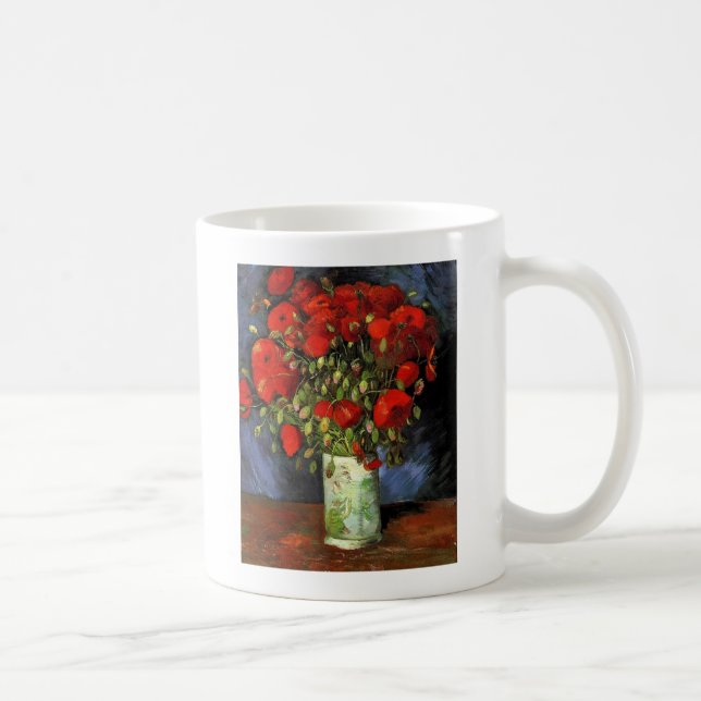 Vas med Red Poppies Vincent van Gogh Kaffemugg (Höger)