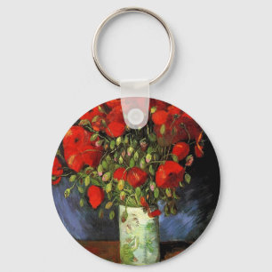 Vas med Red Poppies Vincent van Gogh Nyckelring
