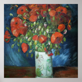 Vas med Red Poppies Vincent van Gogh Poster
