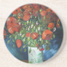 Vas med Red Poppies Vincent van Gogh Underlägg