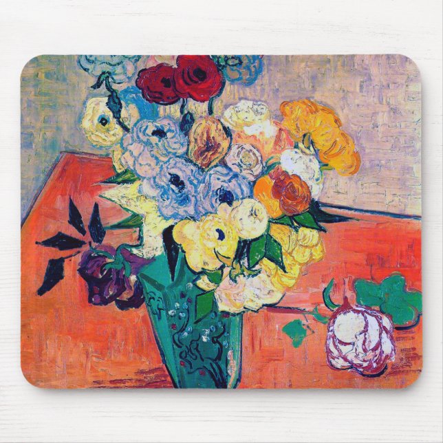 Vas med Ro och Anemones, Van Gogh Musmatta (Framsidan)