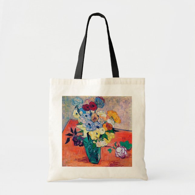 Vas med Ro och Anemones, Van Gogh Tygkasse (Framsidan)