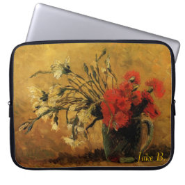 vas med röda och vita nejlikor, van Gogh Laptop Fodral