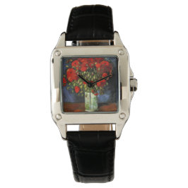 Vas med Röda poppies av Vincent Van Gogh Armbandsur