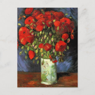 Vas med Röda poppies från Van Gogh Vykort