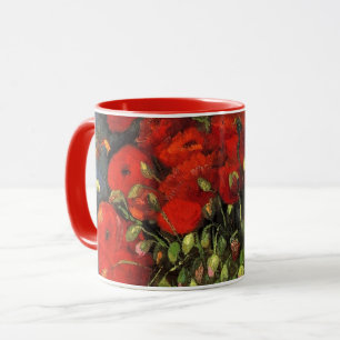 Vas med röda vallmor av Vincent van Gogh Mugg