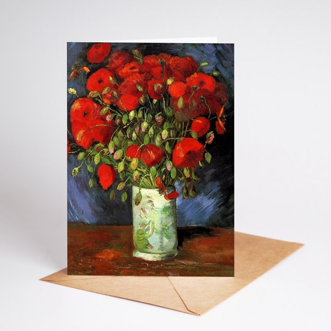 Vas med rödpoppies | Vincent van Gogh Kort (Skapare uppladdad)
