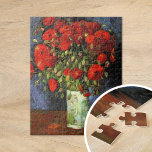 Vas med rödpoppies | Vincent van Gogh Pussel<br><div class="desc">Vas med Röda poppies av Vincent van Gogh är en fängslande, dödlig målning som belyser konstnärens pulserande använda av färg och ett uttryckligt borsverk. Målningen har en enkel tidig vas fylld med fet, dold poppie, som ställs in mot en texturerad, muterad bakgrund. Kontrasten mellan levande blommor och den nedsänkta omgivningen...</div>