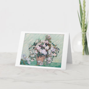 Vas med Rosa ros, Van Gogh Kort