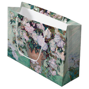 Vas med Rosa ros, Van Gogh Large Gift Bag