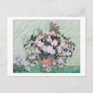 Vas med Rosa ros, Van Gogh Vykort
