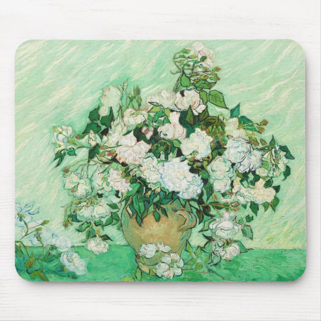 Vas med rosa rosor, Vincent Van Gogh Musmatta (Framsidan)
