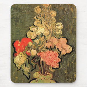 Vas med rosemalvor av Vincent van Gogh Musmatta