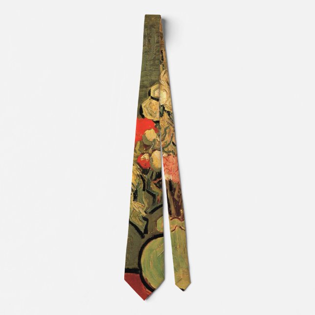 Vas med rosemalvor av Vincent van Gogh Slips (Framsida)