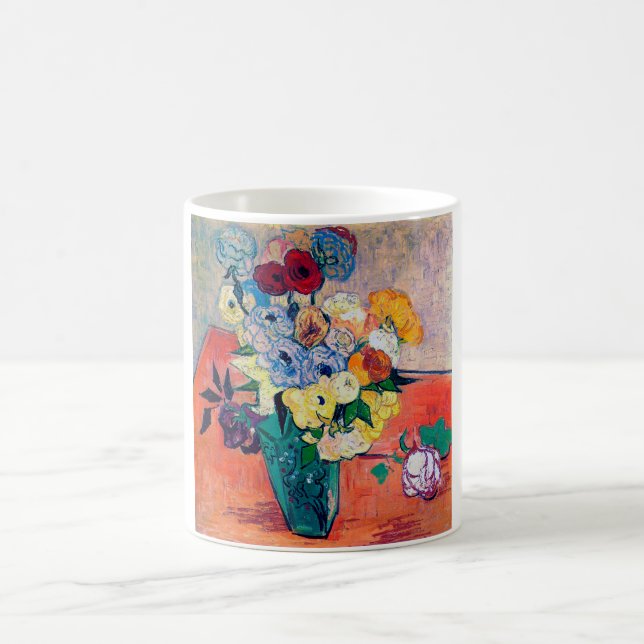 Vas med Rosor och Anemones, Van Gogh Kaffemugg (Center)