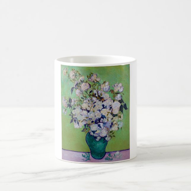 Vas med rosor, Vincent van Gogh Kaffemugg (Center)