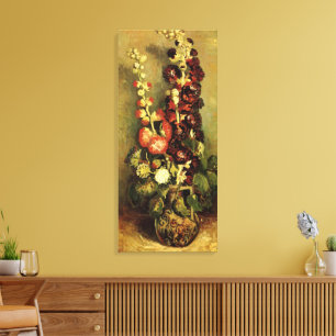 Vas med stockrosor av Vincent van Gogh Canvastryck