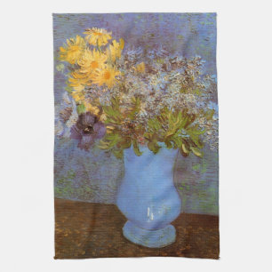 Vas med Syren och Prästkragar av Vincent van Gogh Kökshandduk
