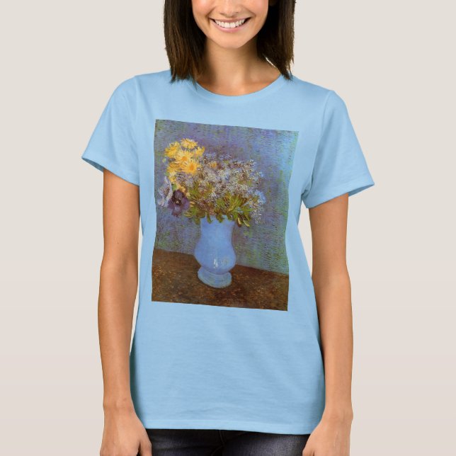 Vas med syren och prästkragar av Vincent van Gogh T-shirt (Framsida)