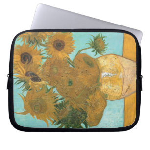 Vas med tolv solblommor av Vincent van Gogh Laptop Fodral