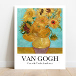 Vas med tolv solblommor av Vincent van Gogh Poster<br><div class="desc">Vincent van Gogh's Vas med tolv solblommor (1888-1889),  berömd</div>