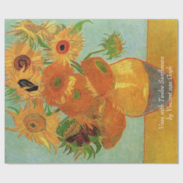 Vas med tolv solblommor av Vincent van Gogh. Presentpapper