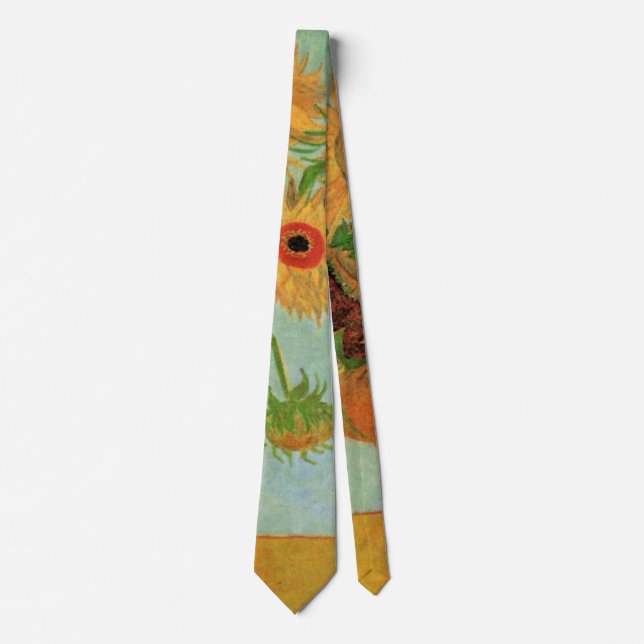 Vas med tolv solblommor av Vincent van Gogh Slips (Framsida)
