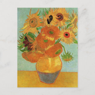 Vas med tolv solblommor av Vincent van Gogh Vykort