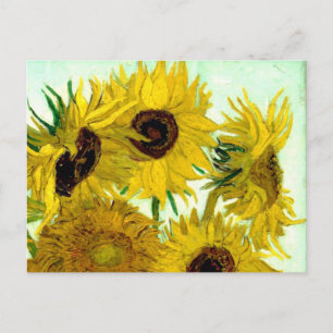 Vas med tolv solblommor, Van Gogh Fine Art Vykort