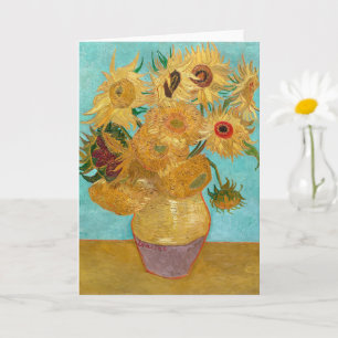 Vas med tolv solblommor   Van Gogh   Kort