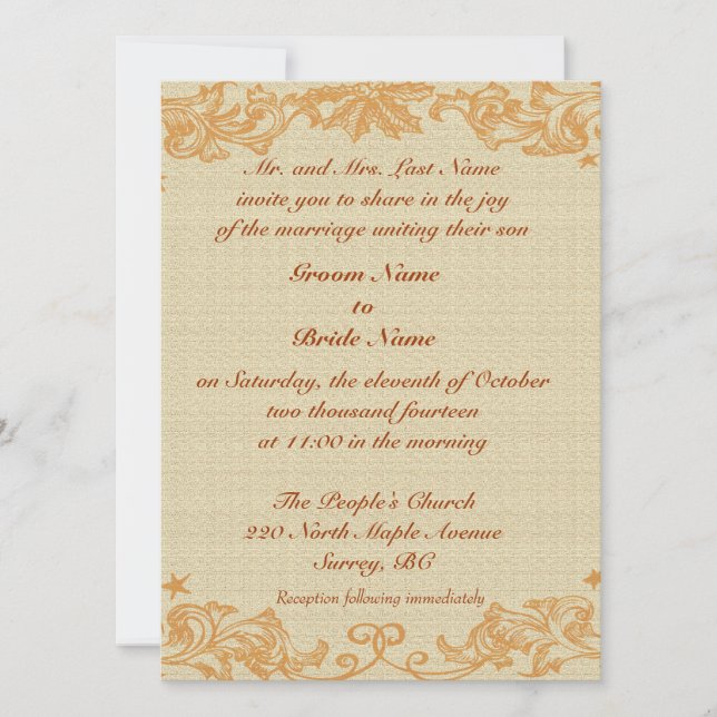 Vas med tolv solblommor, Vincent van Gogh. Inbjudningar (Framsida)