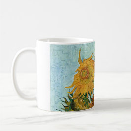 Vas med tolv solrosor av Van Gogh Kaffemugg