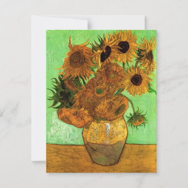 Vas med tolv solrosor av Vincent van Gogh (Framsida)