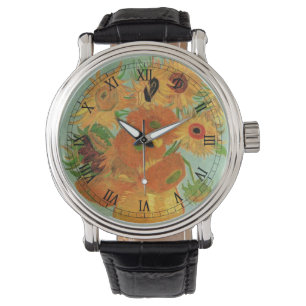 Vas med tolv solrosor av Vincent van Gogh Armbandsur