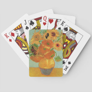 Vas med tolv solrosor av Vincent van Gogh Casinokort